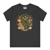 Flaming Dartboard Graphic Tee shirt product type